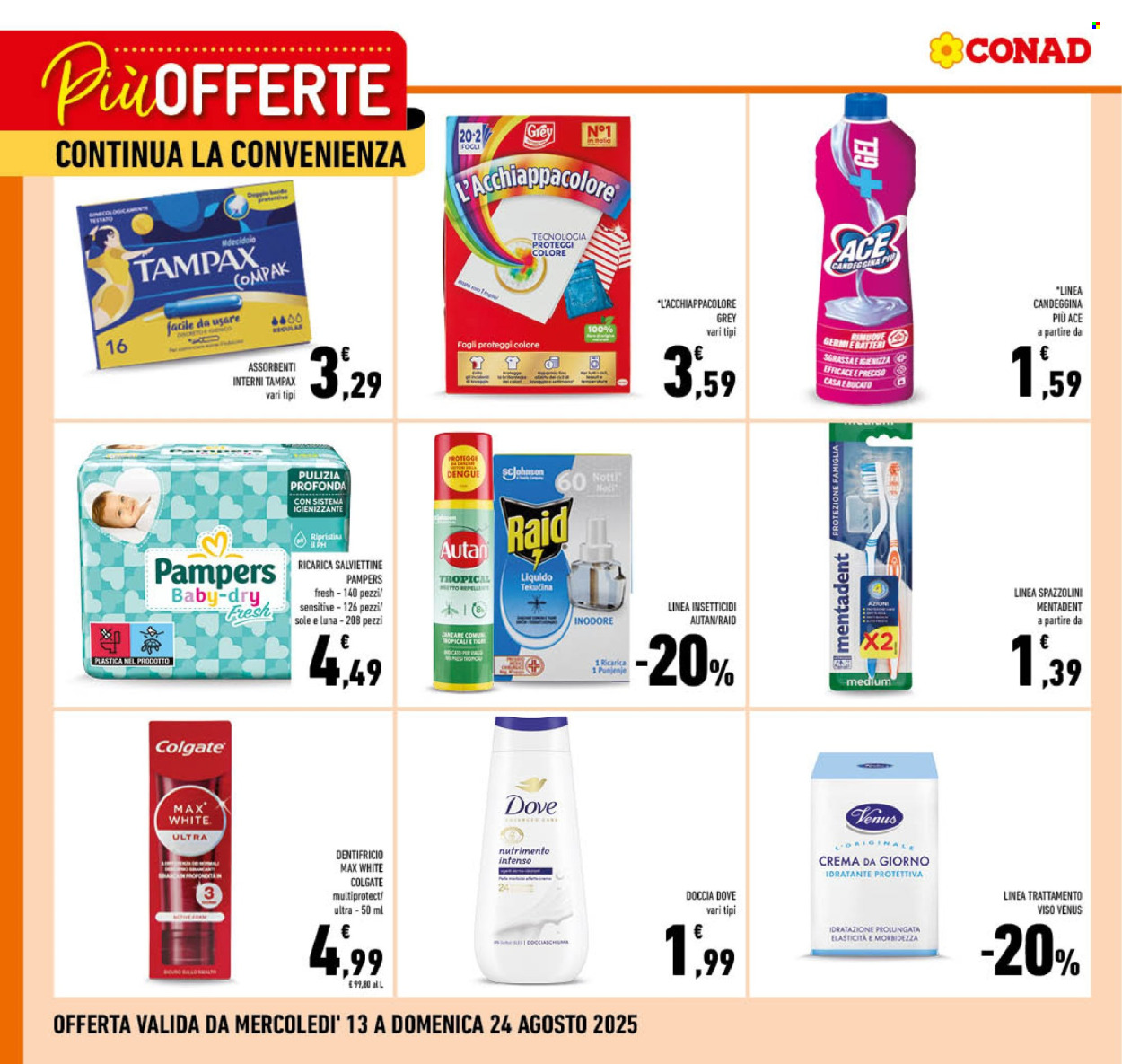 Leták Conad - 13.8.2025 - 24.8.2025. Strana 3