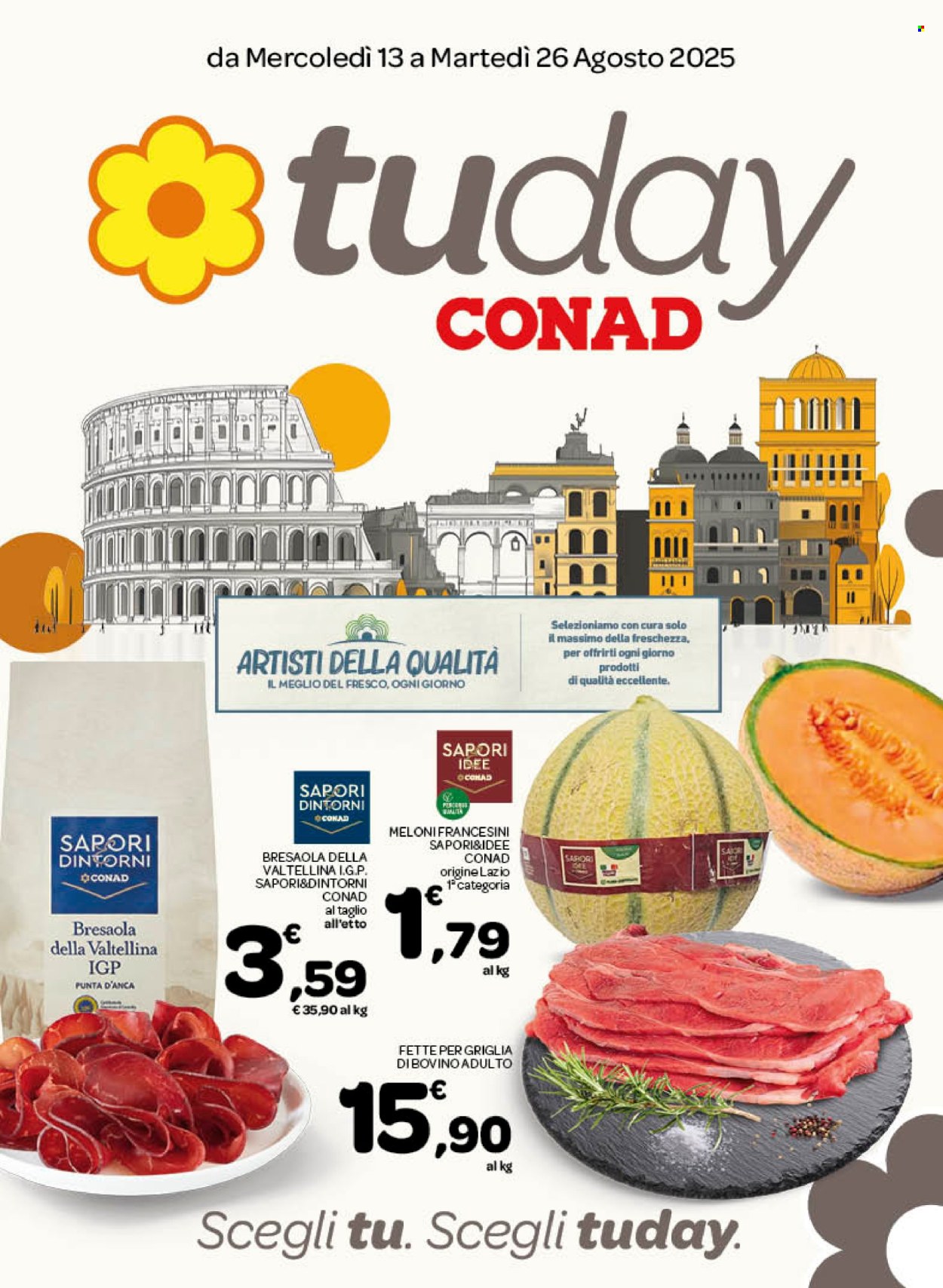 Leták TuDay Conad - 13.8.2025 - 26.8.2025. Strana 1