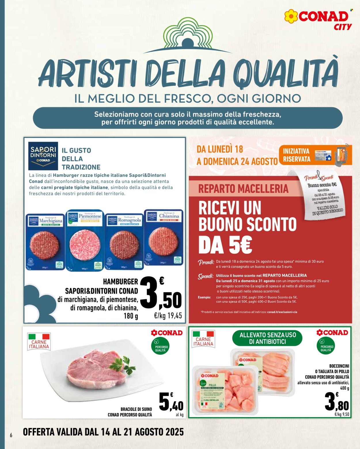 Volantino Conad - 14/8/2025 - 21/8/2025. Pagina 6
