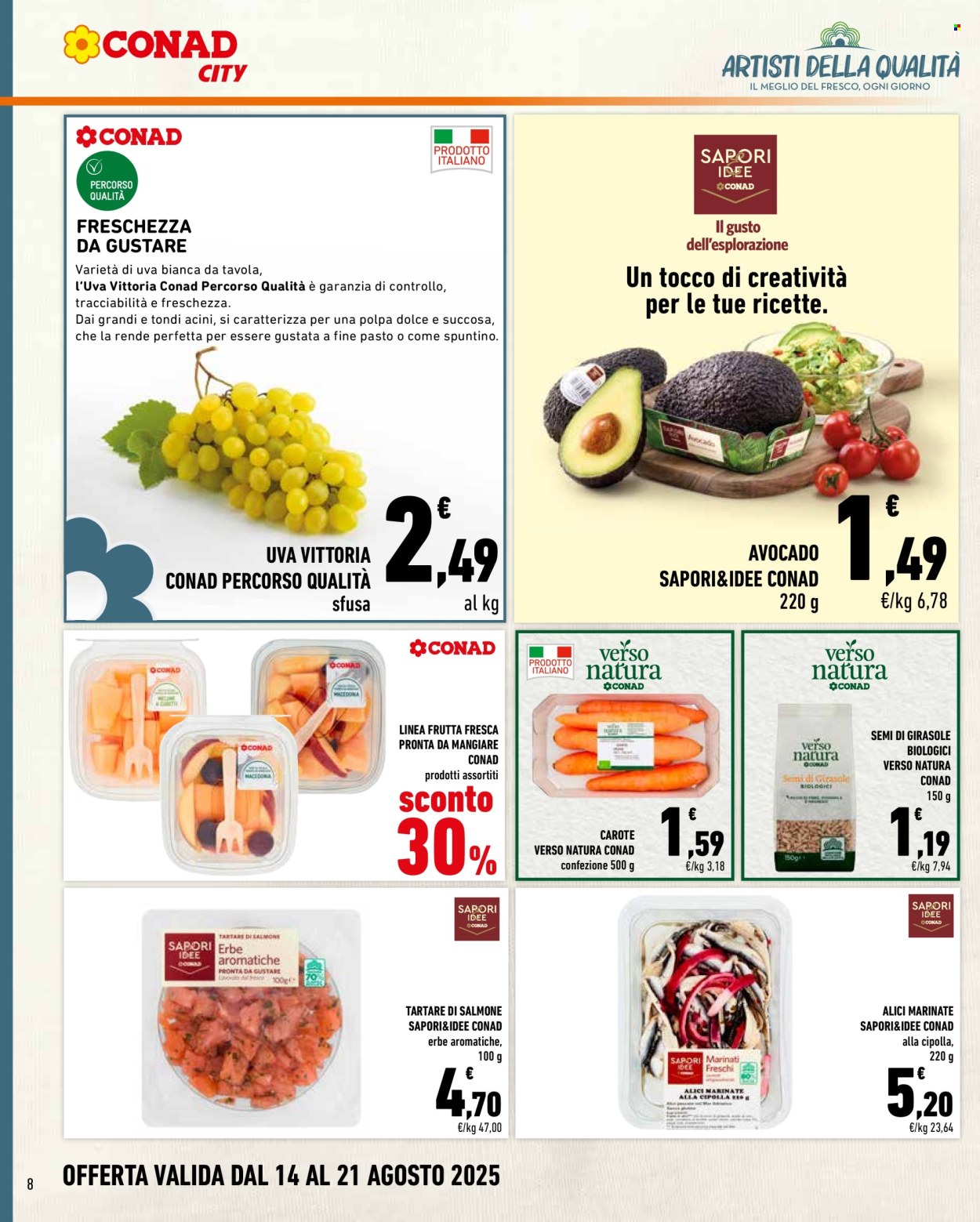 Leták Conad - 14.8.2025 - 21.8.2025. Strana 8