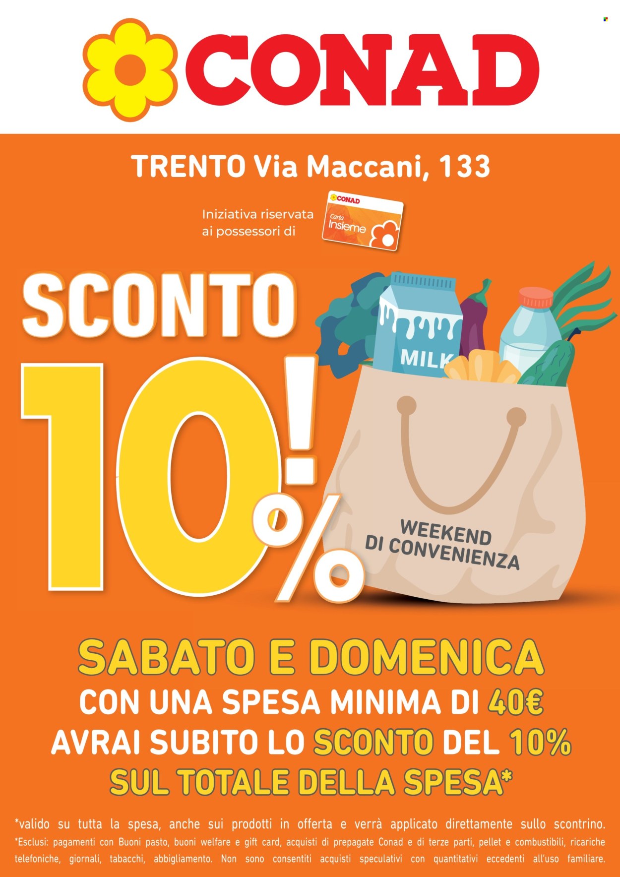 Volantino Conad - 9/8/2025 - 27/12/2025. Pagina 1