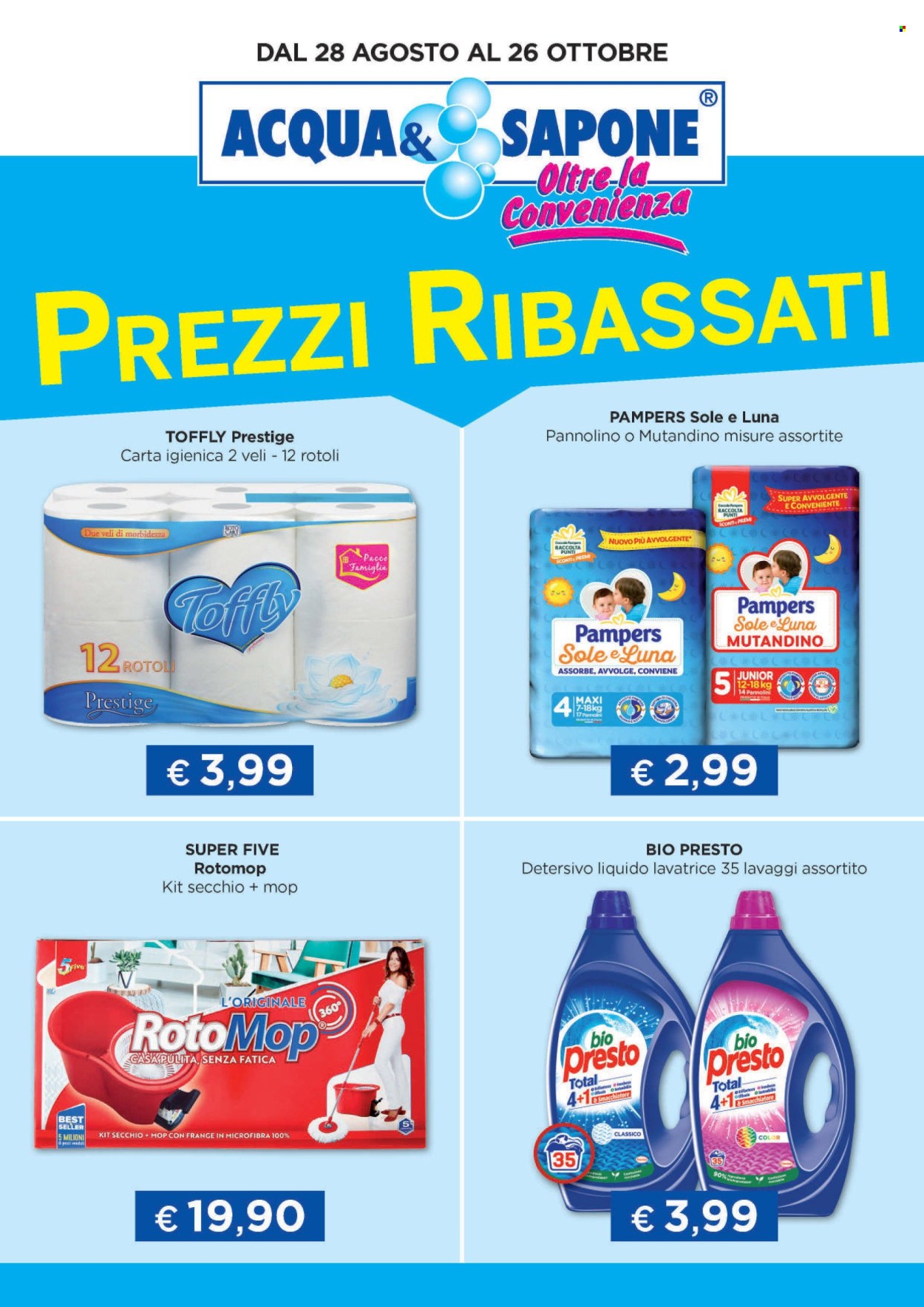 Volantino Acqua & Sapone - 28/8/2025 - 26/10/2025. Pagina 1