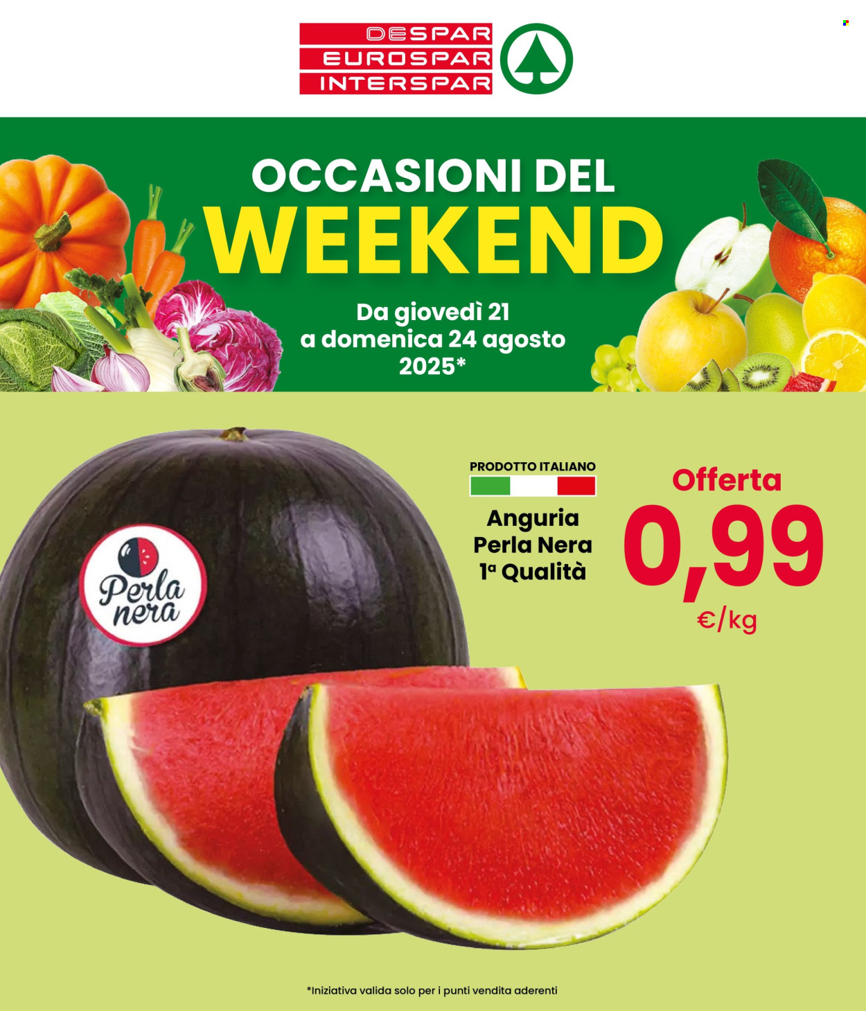 Volantino Interspar - 21/8/2025 - 24/8/2025. Pagina 1