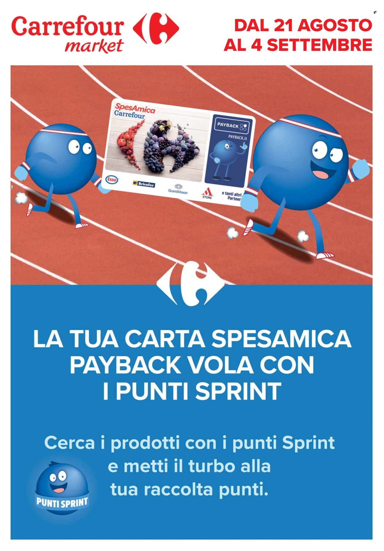 Volantino Carrefour - 21/8/2025 - 4/9/2025. Pagina 1