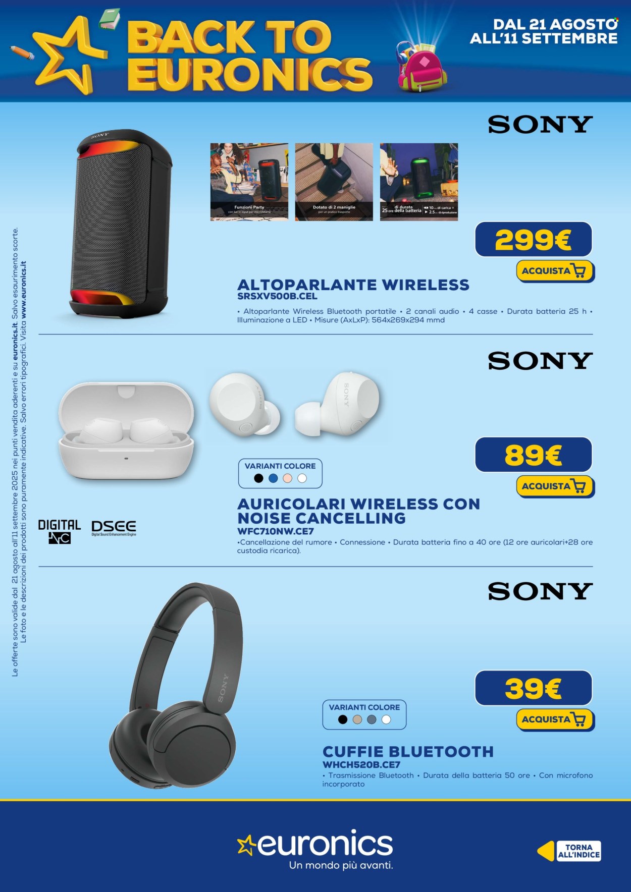 Volantino Euronics - 21/8/2025 - 11/9/2025. Pagina 22