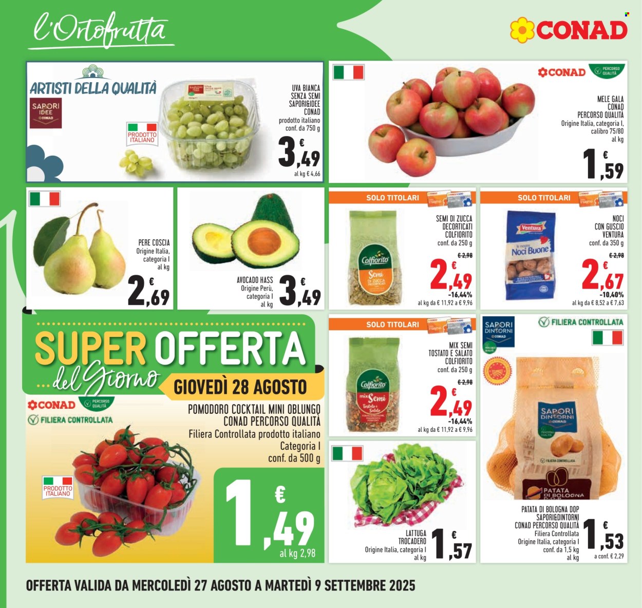 Volantino Conad - 27/8/2025 - 9/9/2025. Pagina 8