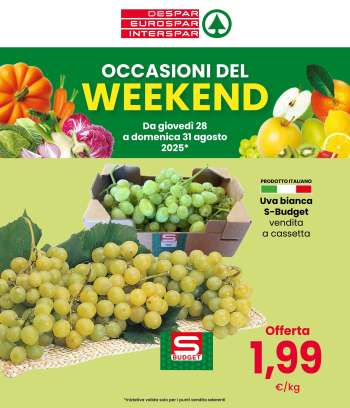 Volantino Eurospar - 28/8/2025 - 31/8/2025.