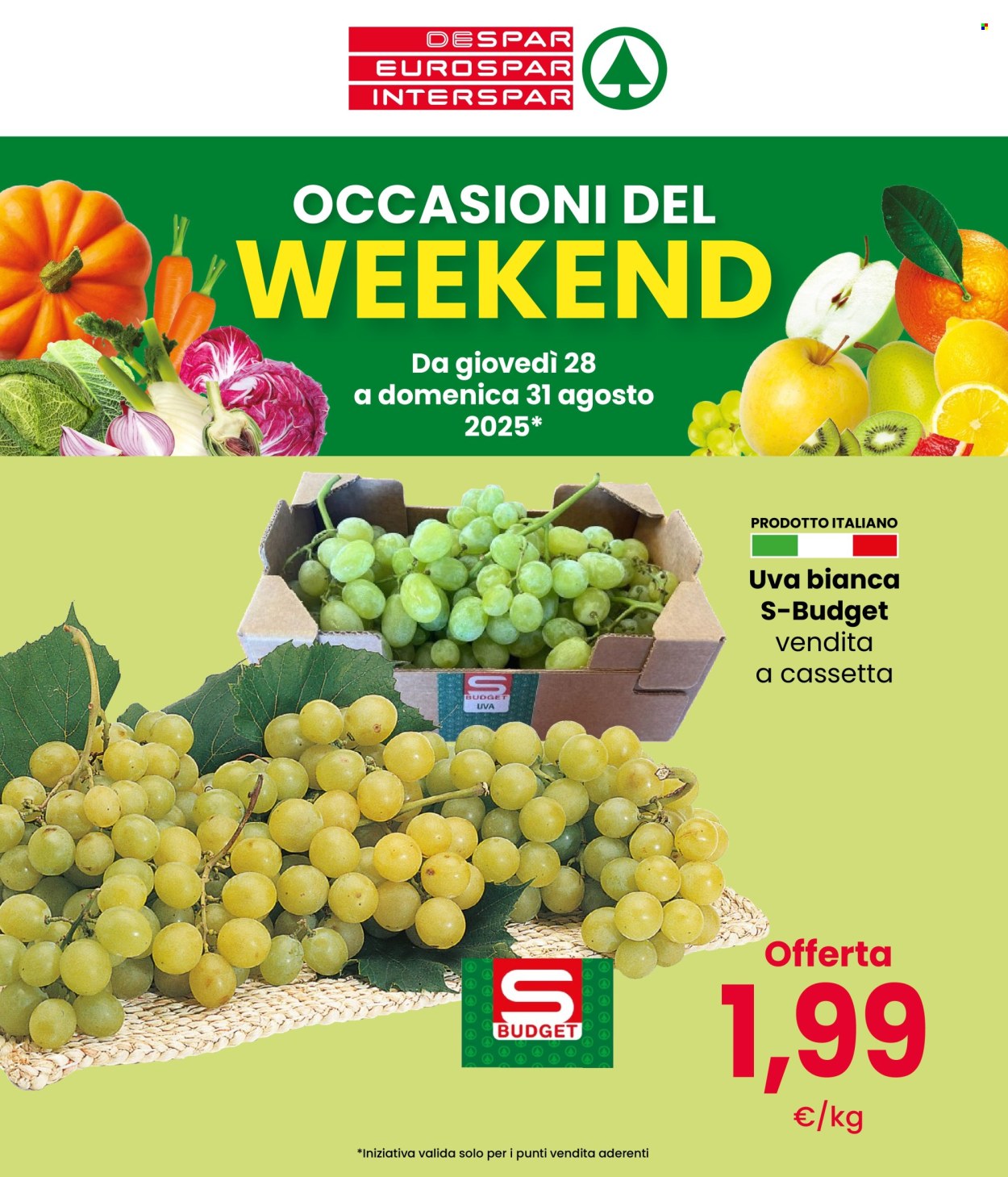 Volantino Interspar - 28/8/2025 - 31/8/2025. Pagina 1