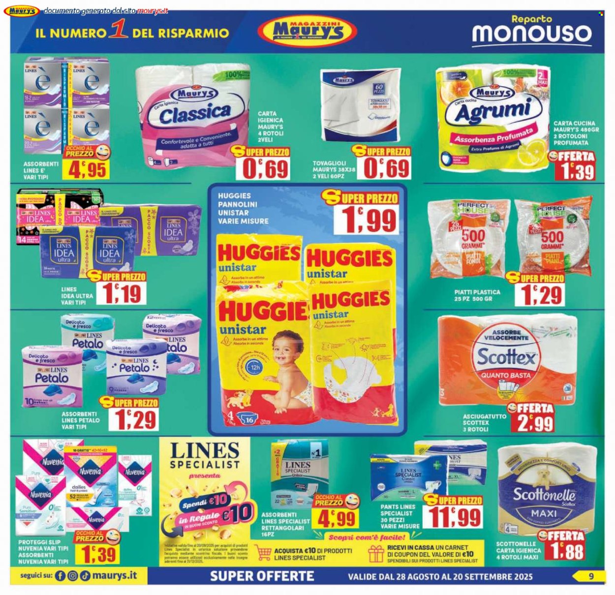 Volantino Maury's - 28/8/2025 - 20/9/2025. Pagina 9