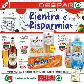 Volantino Eurospar - 28/8/2025 - 10/9/2025.