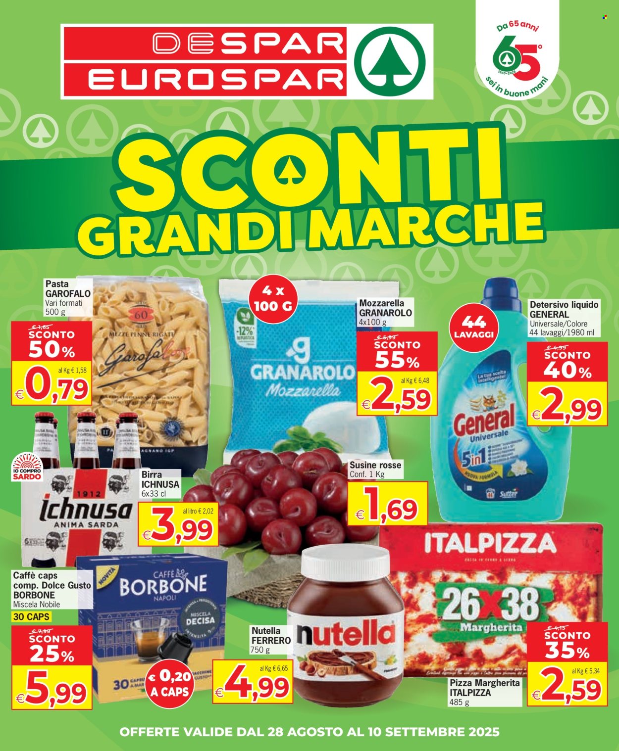 Volantino Eurospar - 28/8/2025 - 10/9/2025. Pagina 1