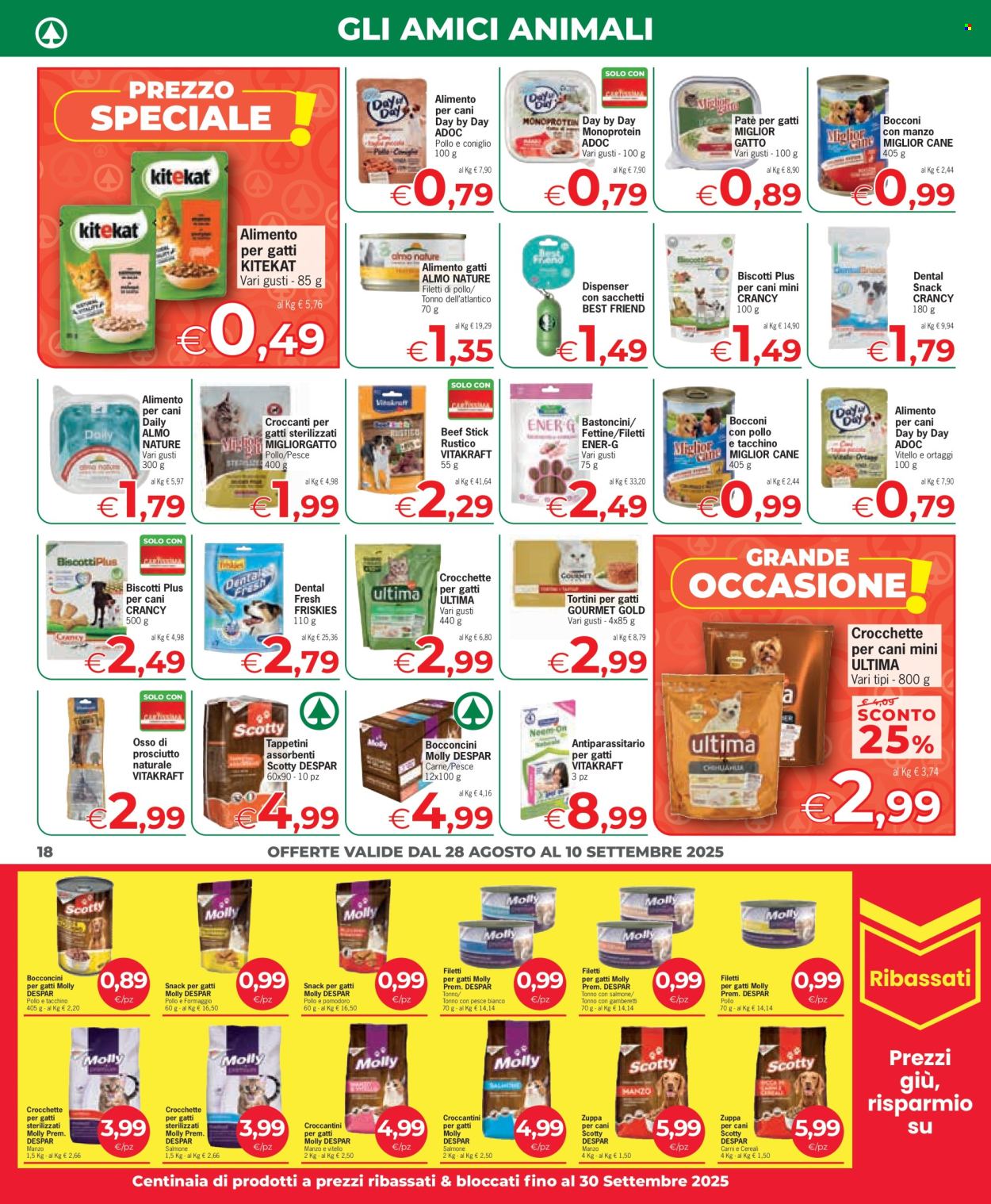 Volantino Eurospar - 28/8/2025 - 10/9/2025. Pagina 18