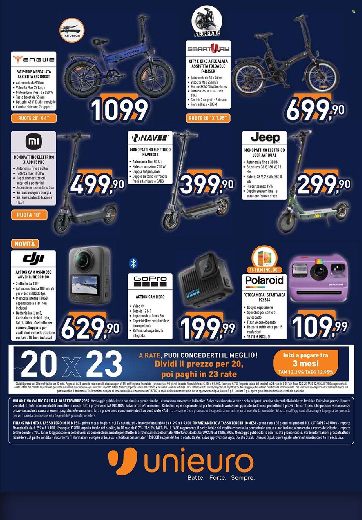 Volantino Unieuro - 5/9/2025 - 18/9/2025. Pagina 29