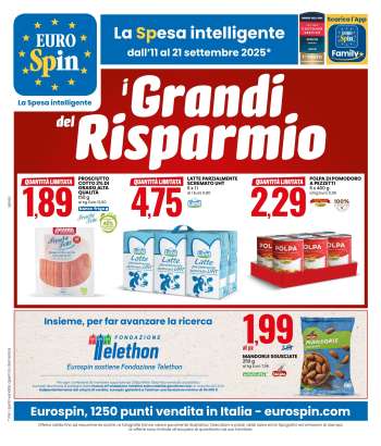 Volantino EuroSpin - 11/9/2025 - 21/9/2025.