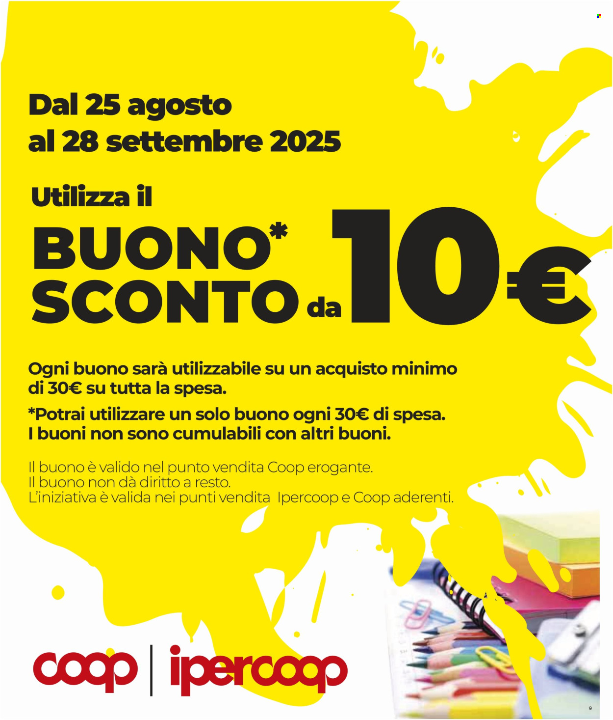 Volantino Coop - 4/9/2025 - 17/9/2025. Pagina 9