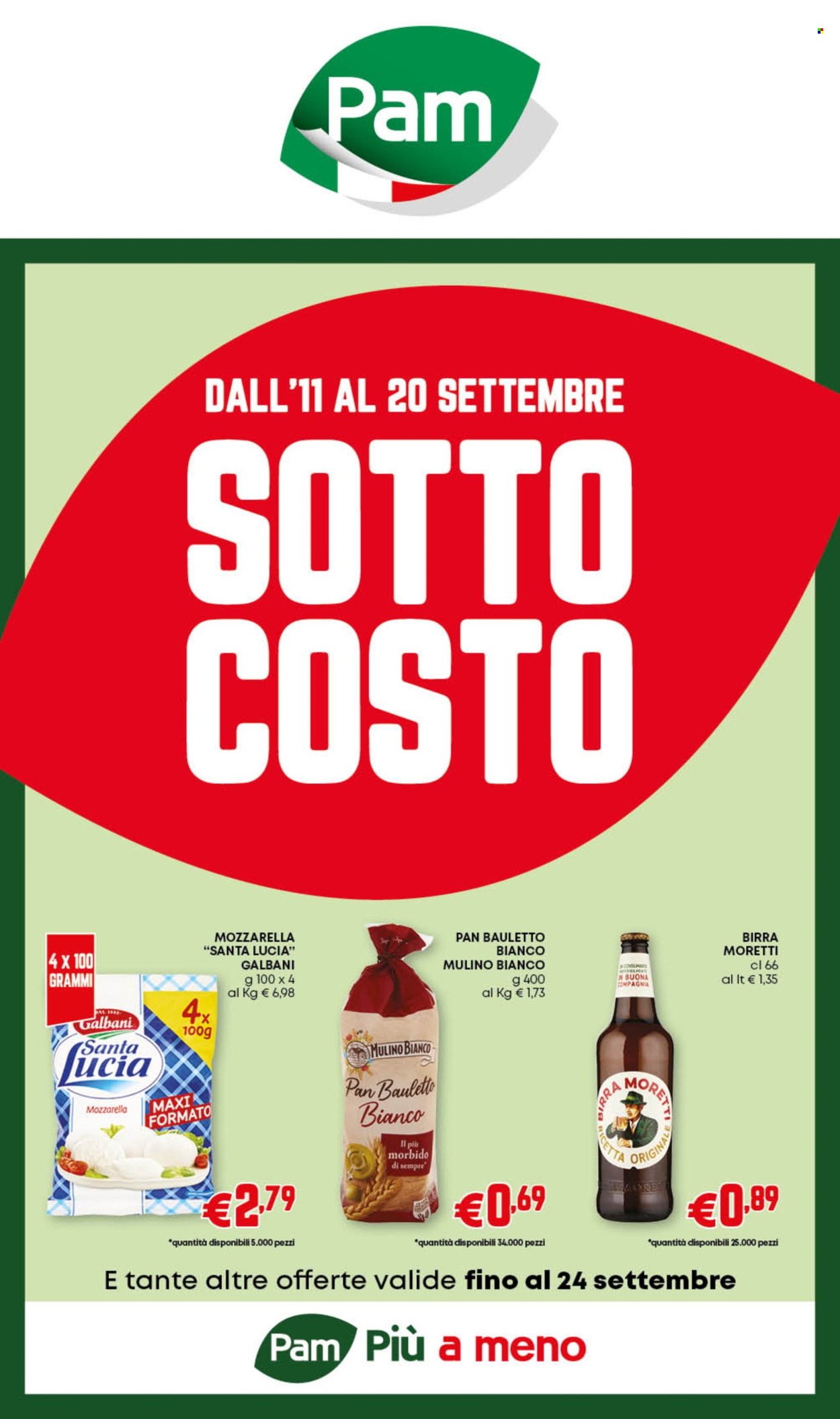 Volantino Pam Panorama - 11/9/2025 - 24/9/2025. Pagina 1