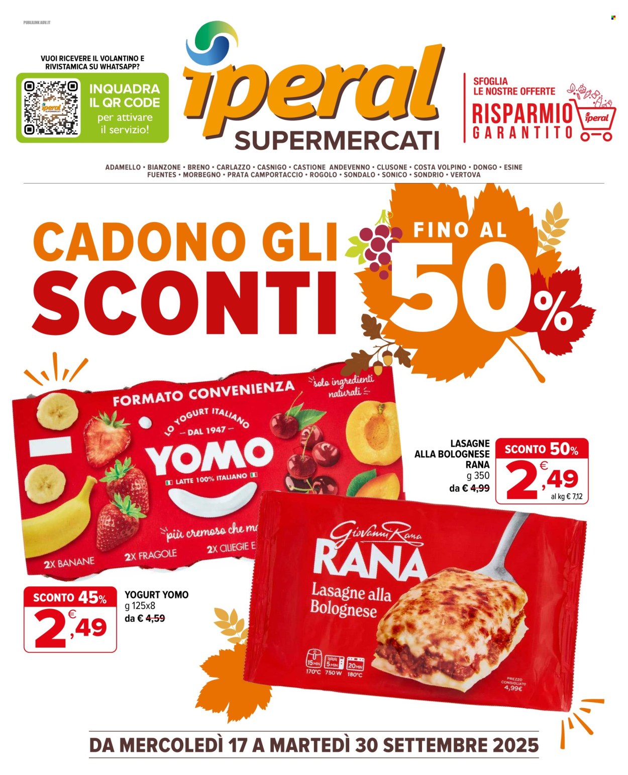 Volantino Iperal - 17/9/2025 - 30/9/2025. Pagina 1