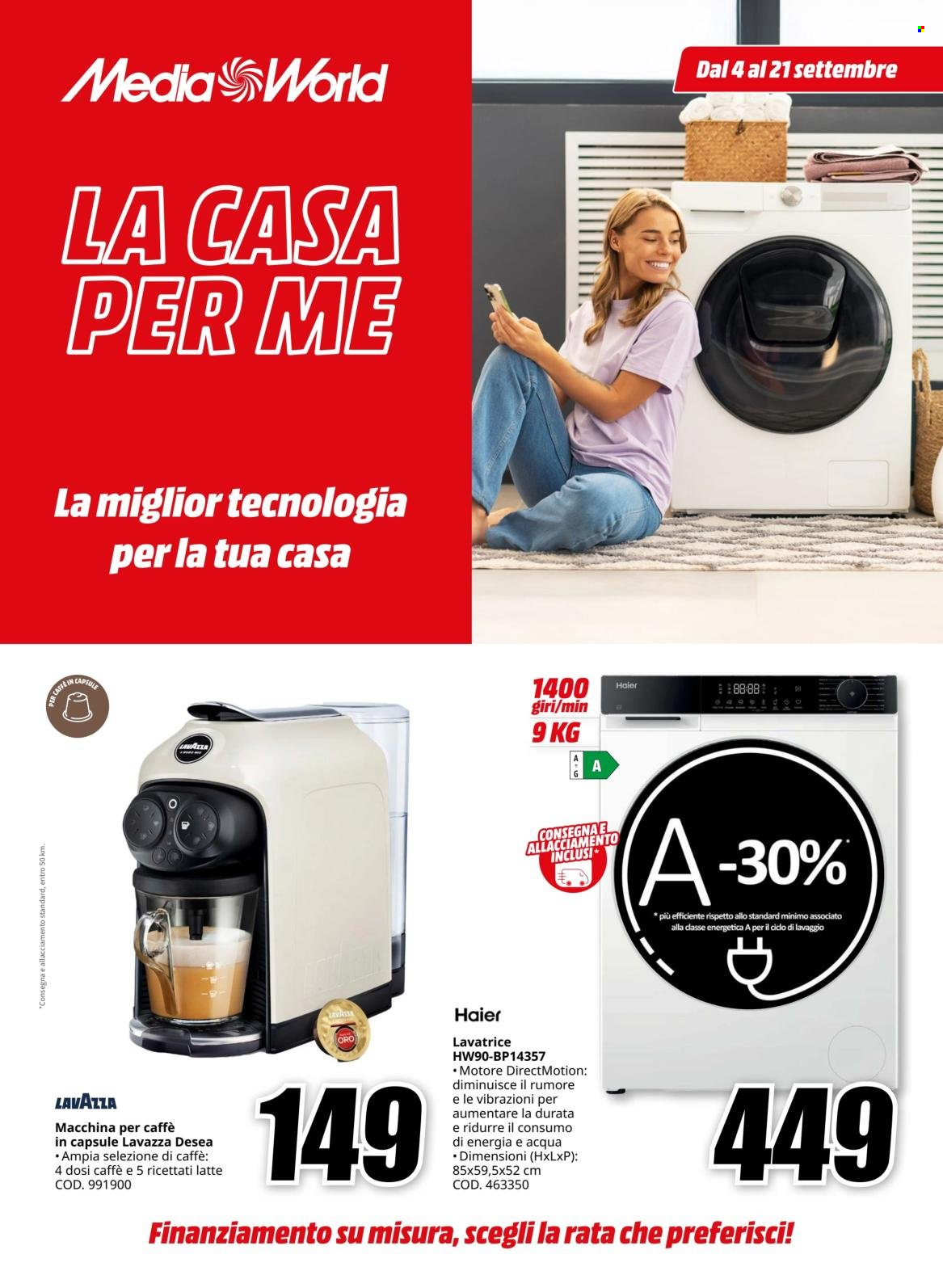 Volantino MediaWorld - 4/9/2025 - 21/9/2025. Pagina 1