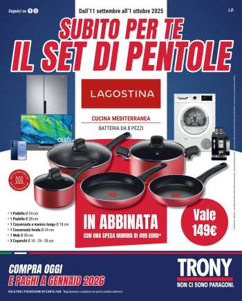 Volantino Trony - 11/9/2025 - 1/10/2025.