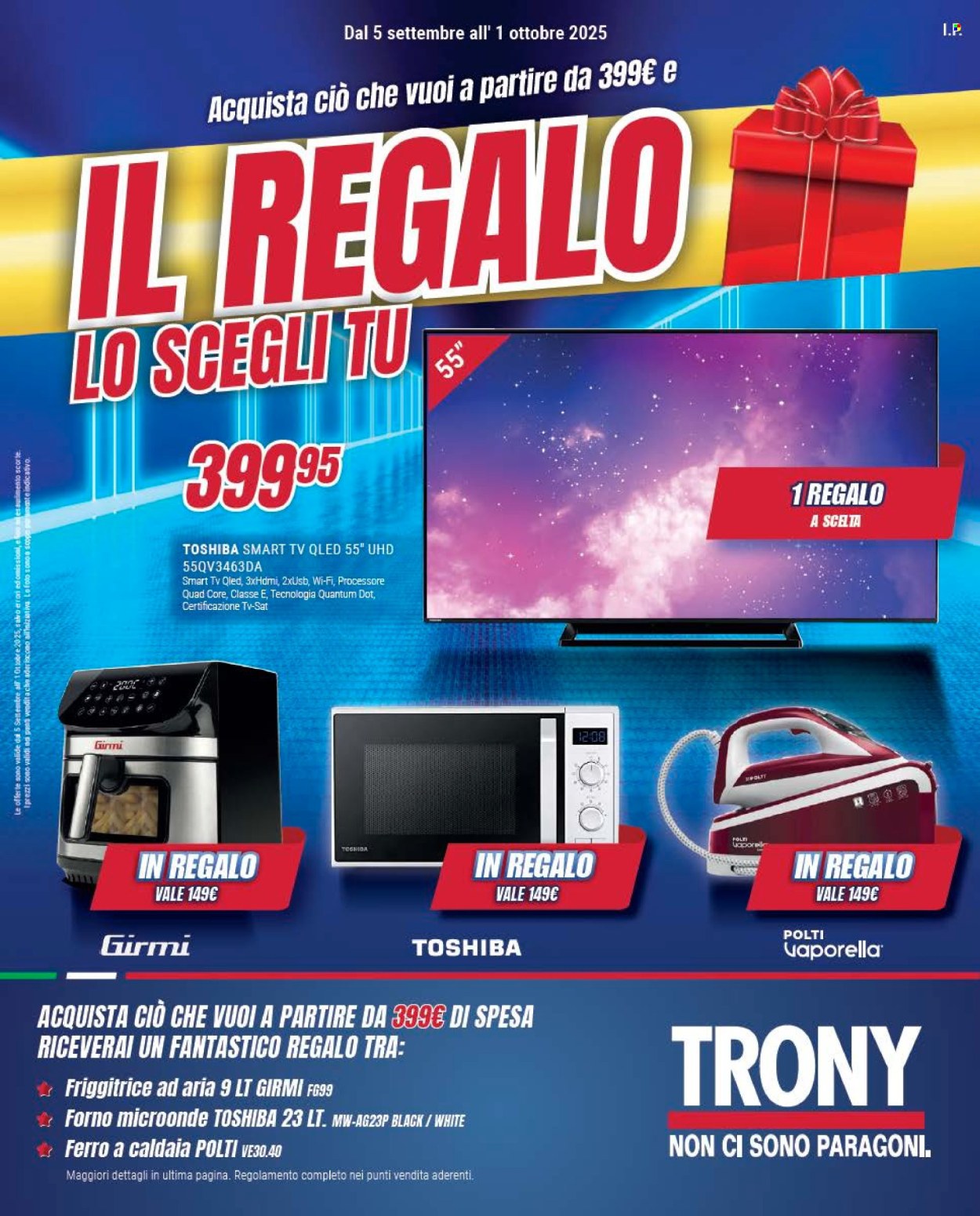 Volantino Trony - 5/9/2025 - 1/10/2025. Pagina 1