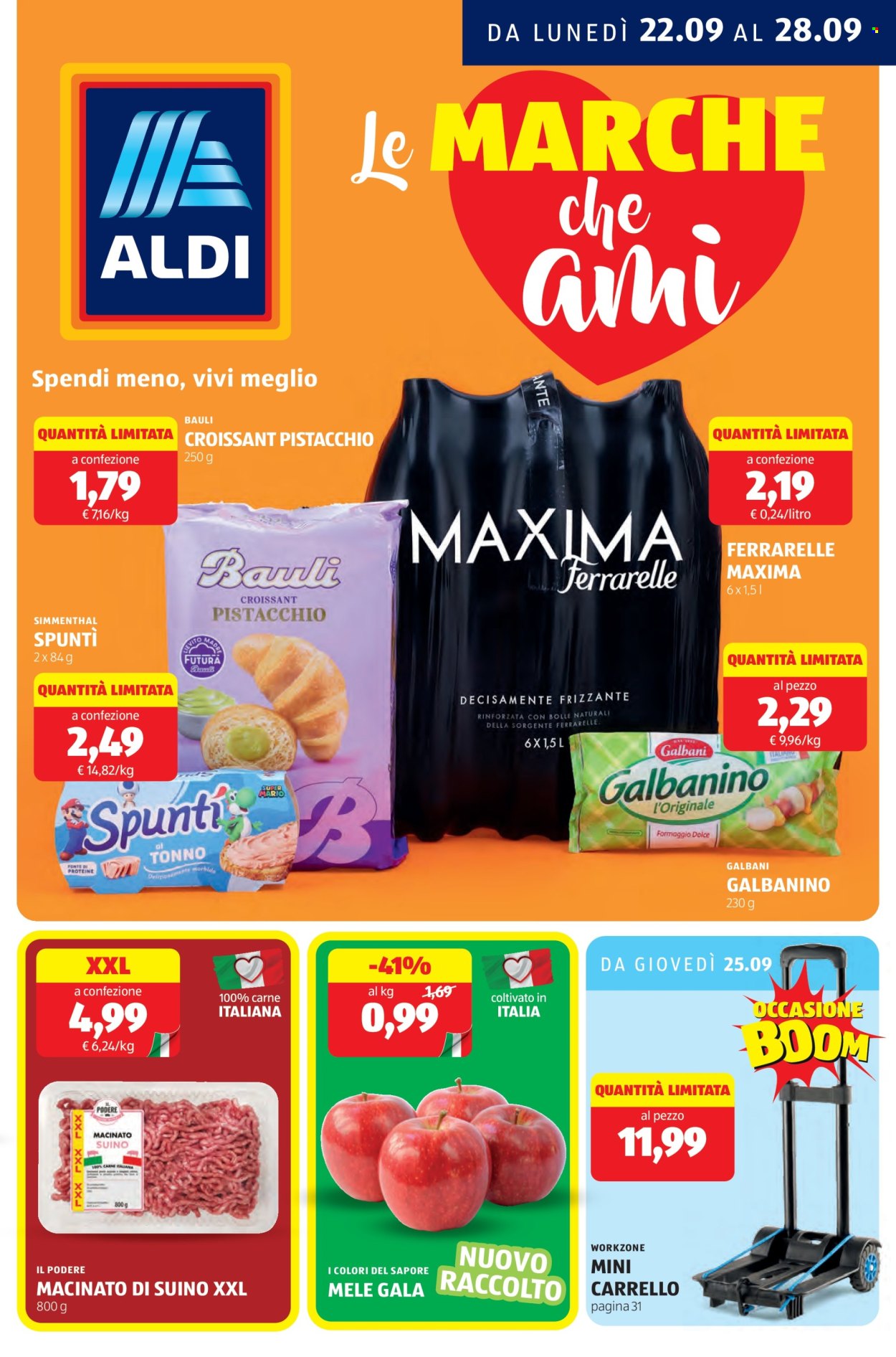 Volantino Aldi - 22/9/2025 - 28/9/2025. Pagina 1