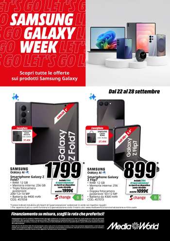 Volantino MediaWorld - 22/9/2025 - 28/9/2025.