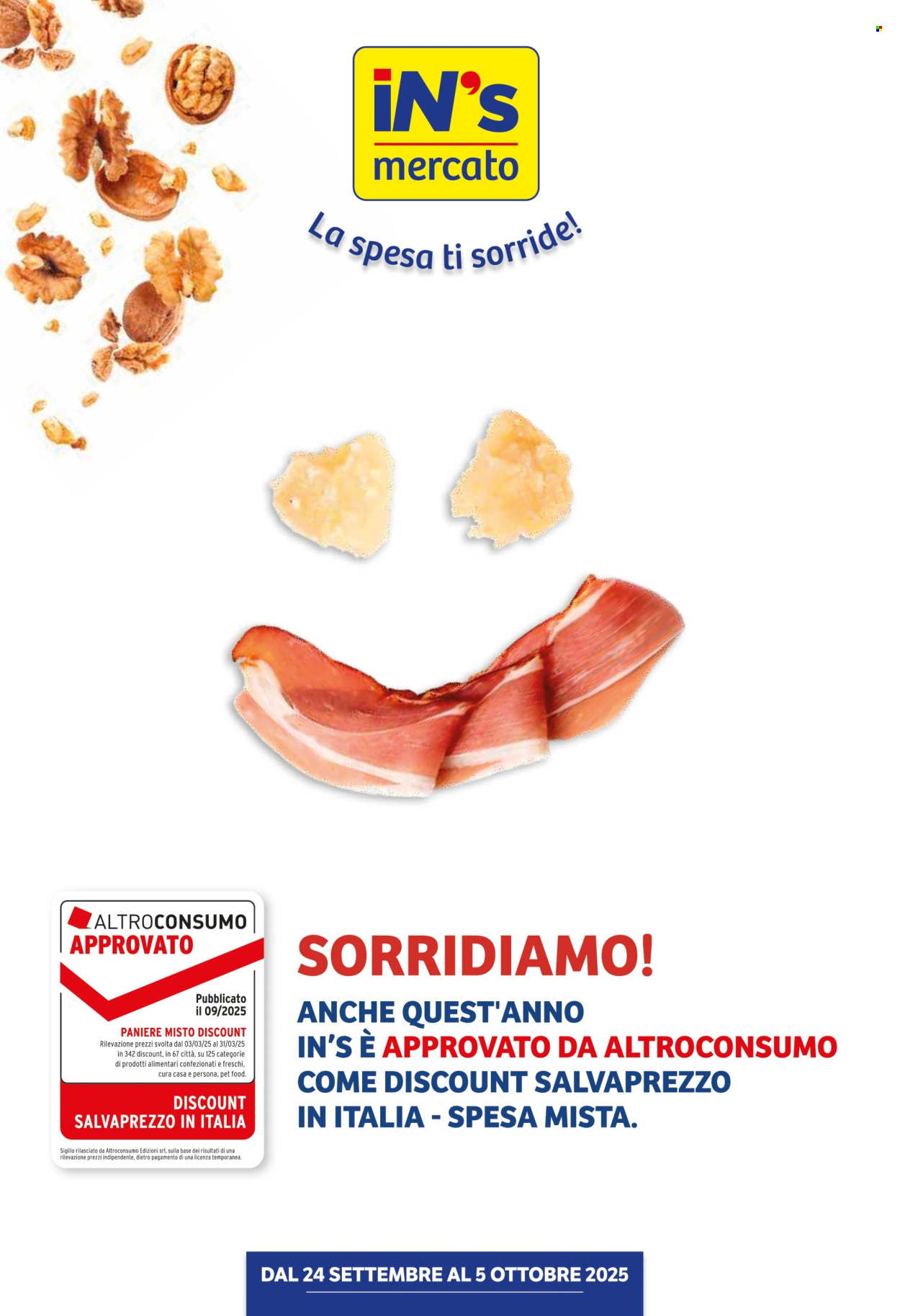 Volantino iN's Mercato - 24/9/2025 - 5/10/2025. Pagina 1