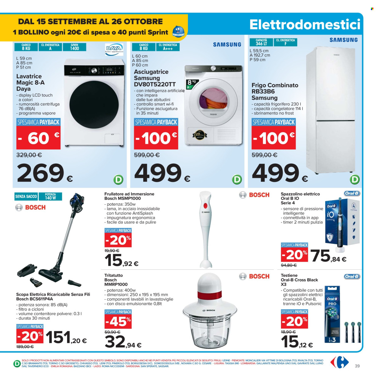 Volantino Carrefour - 26/9/2025 - 9/10/2025. Pagina 39