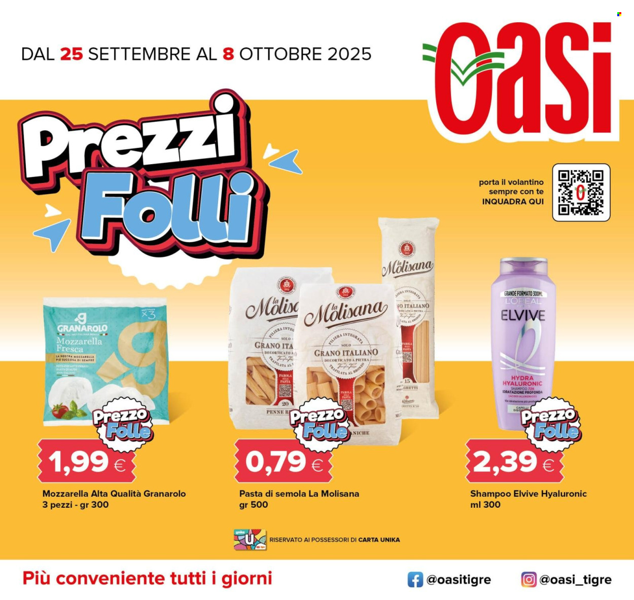 Volantino Oasi - 25/9/2025 - 8/10/2025. Pagina 1