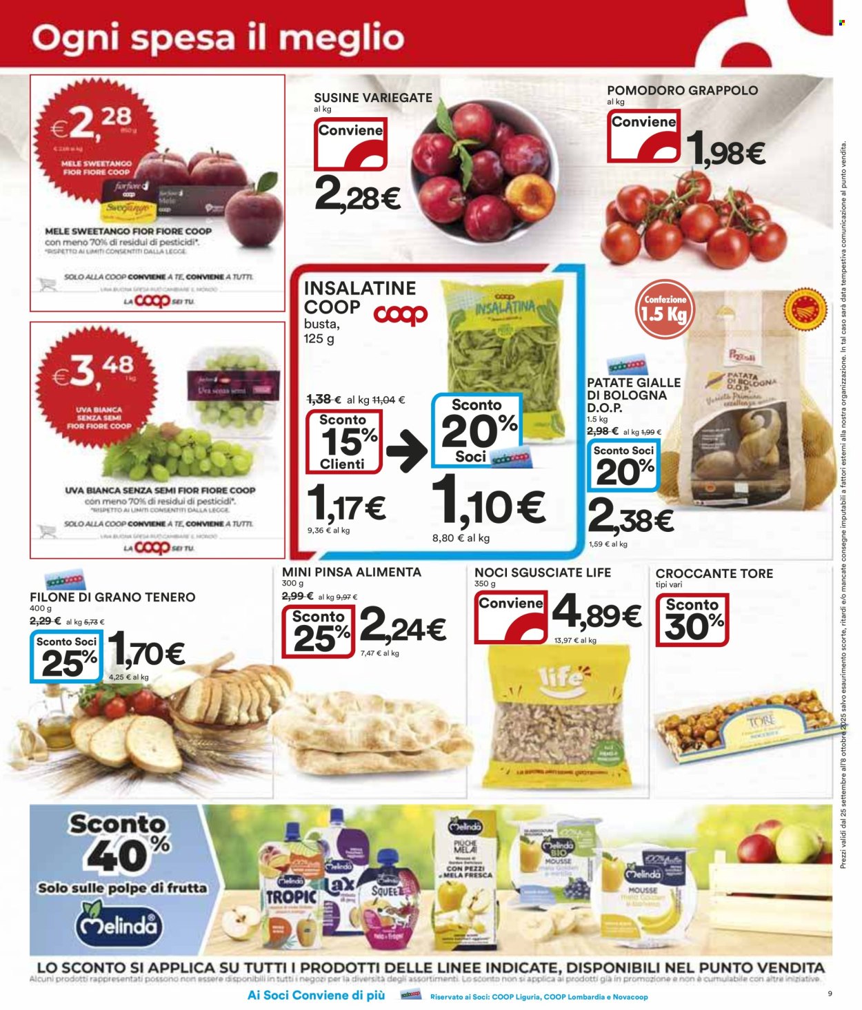 Leták Coop - 25.9.2025 - 8.10.2025. Strana 9