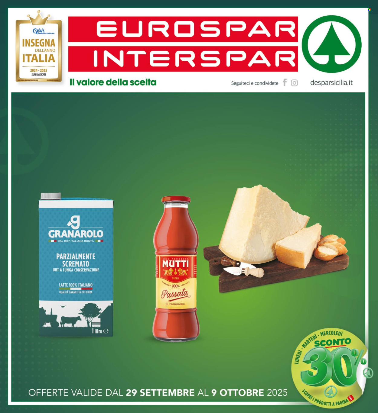 Volantino Interspar - 29/9/2025 - 9/10/2025. Pagina 1