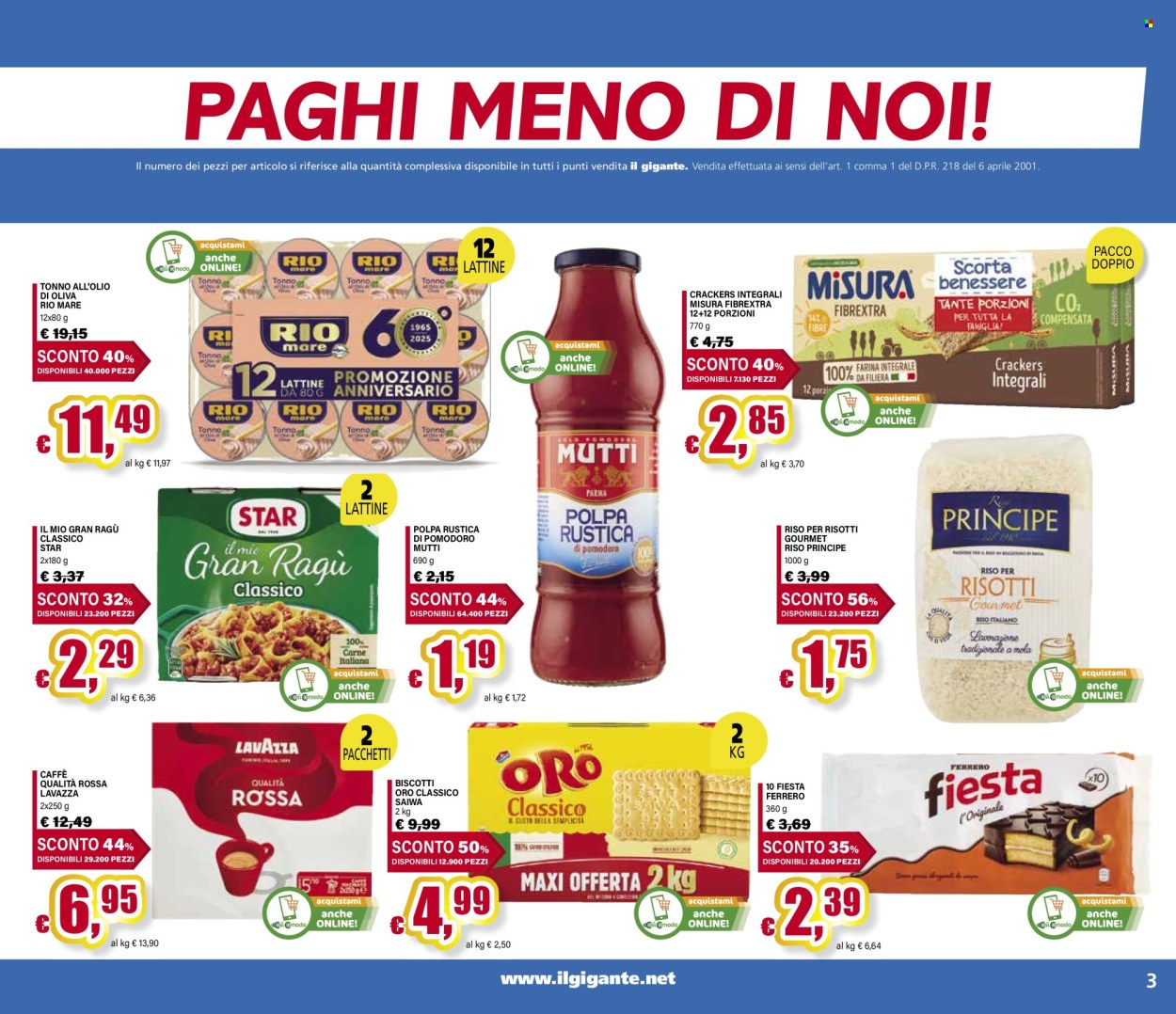 Volantino Il Gigante - 2/10/2025 - 11/10/2025. Pagina 3