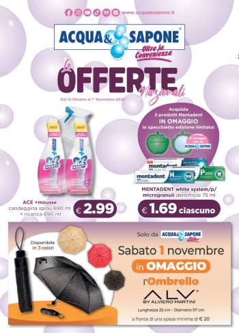 Volantino Acqua & Sapone - 12/10/2025 - 1/11/2025.