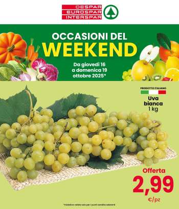 Volantino Interspar - 16/10/2025 - 19/10/2025.