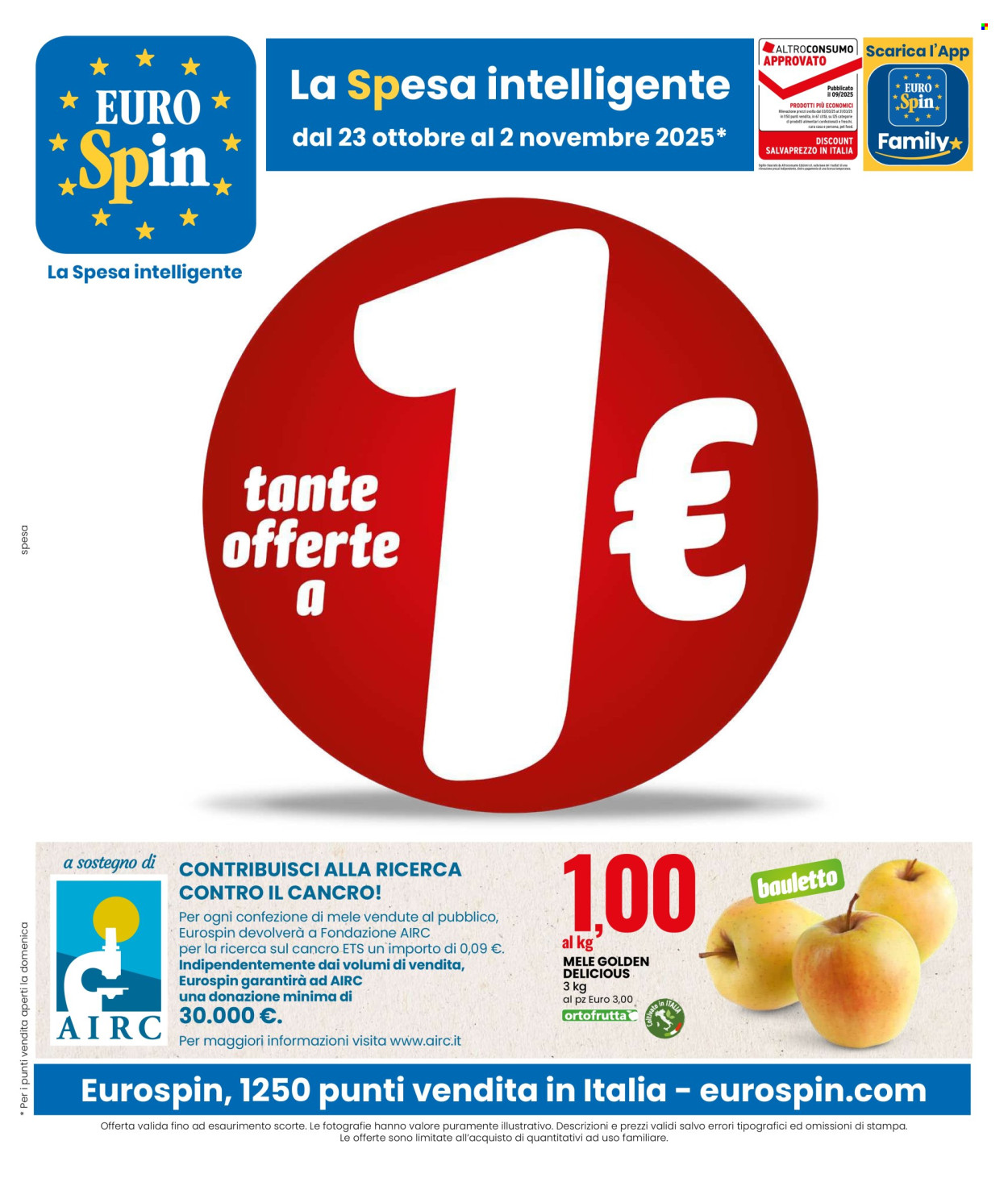 Volantino EuroSpin - 23/10/2025 - 2/11/2025. Pagina 1