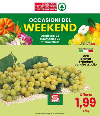 Volantino Eurospar - 23/10/2025 - 26/10/2025.