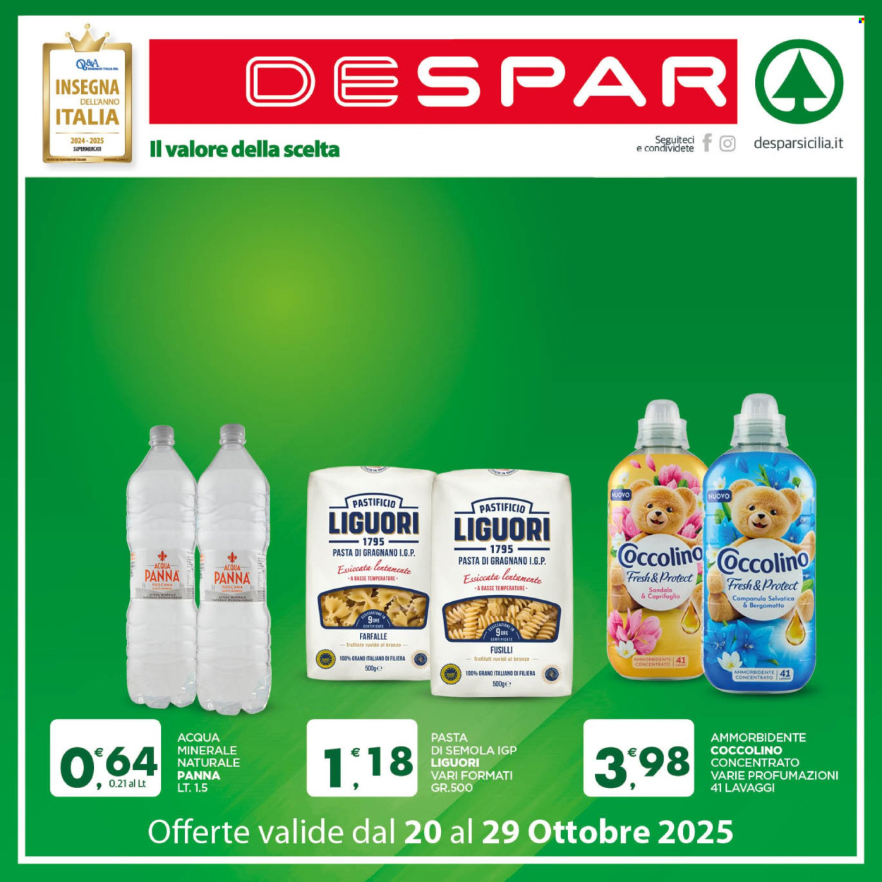 Volantino Despar - 20/10/2025 - 29/10/2025. Pagina 1