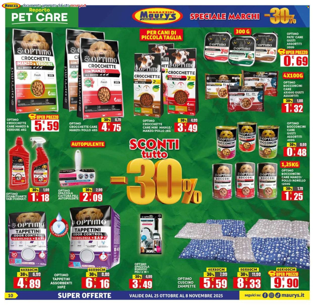 Volantino Maury's - 25/10/2025 - 8/11/2025. Pagina 10