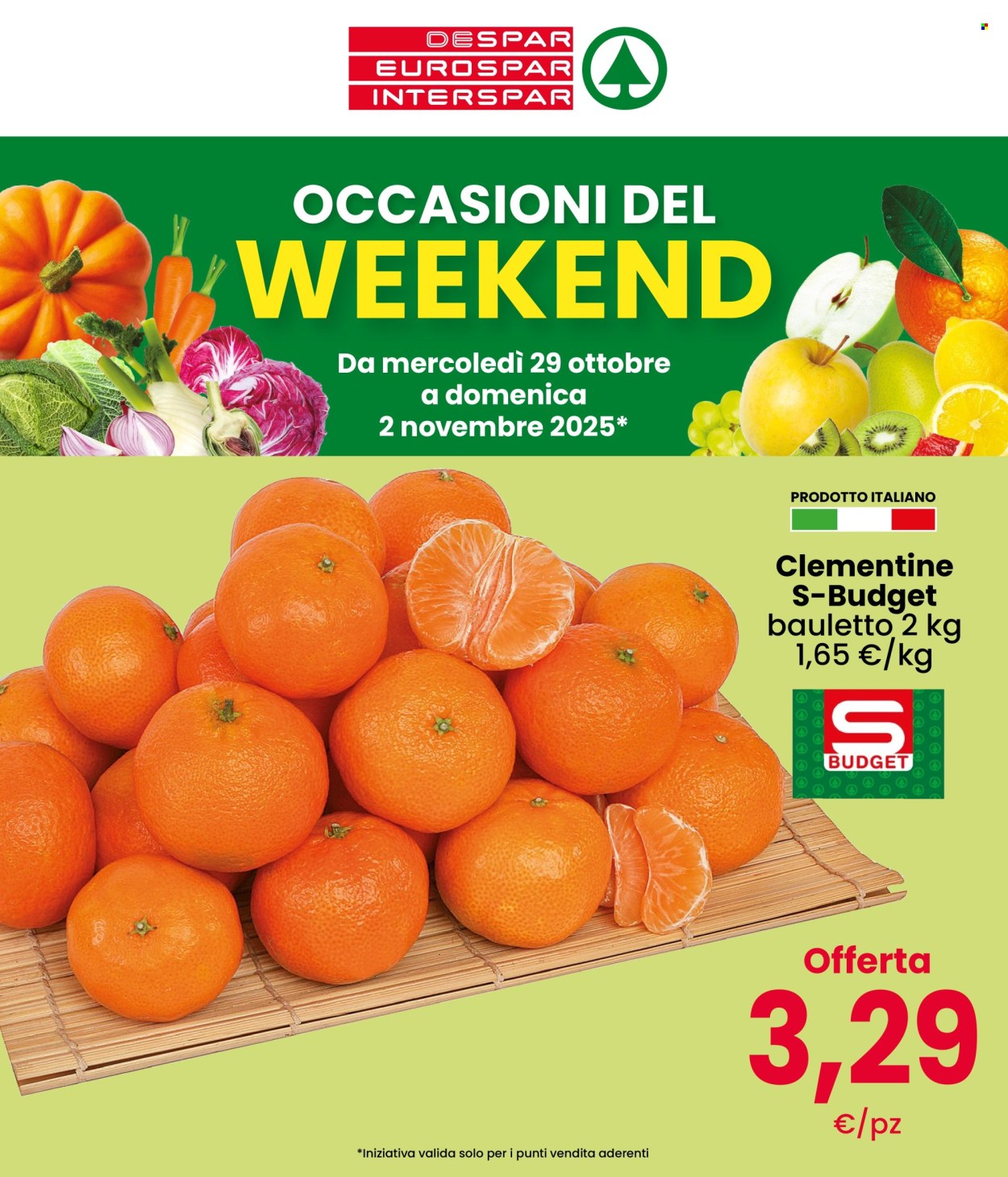 Volantino Despar - 29/10/2025 - 2/11/2025. Pagina 1
