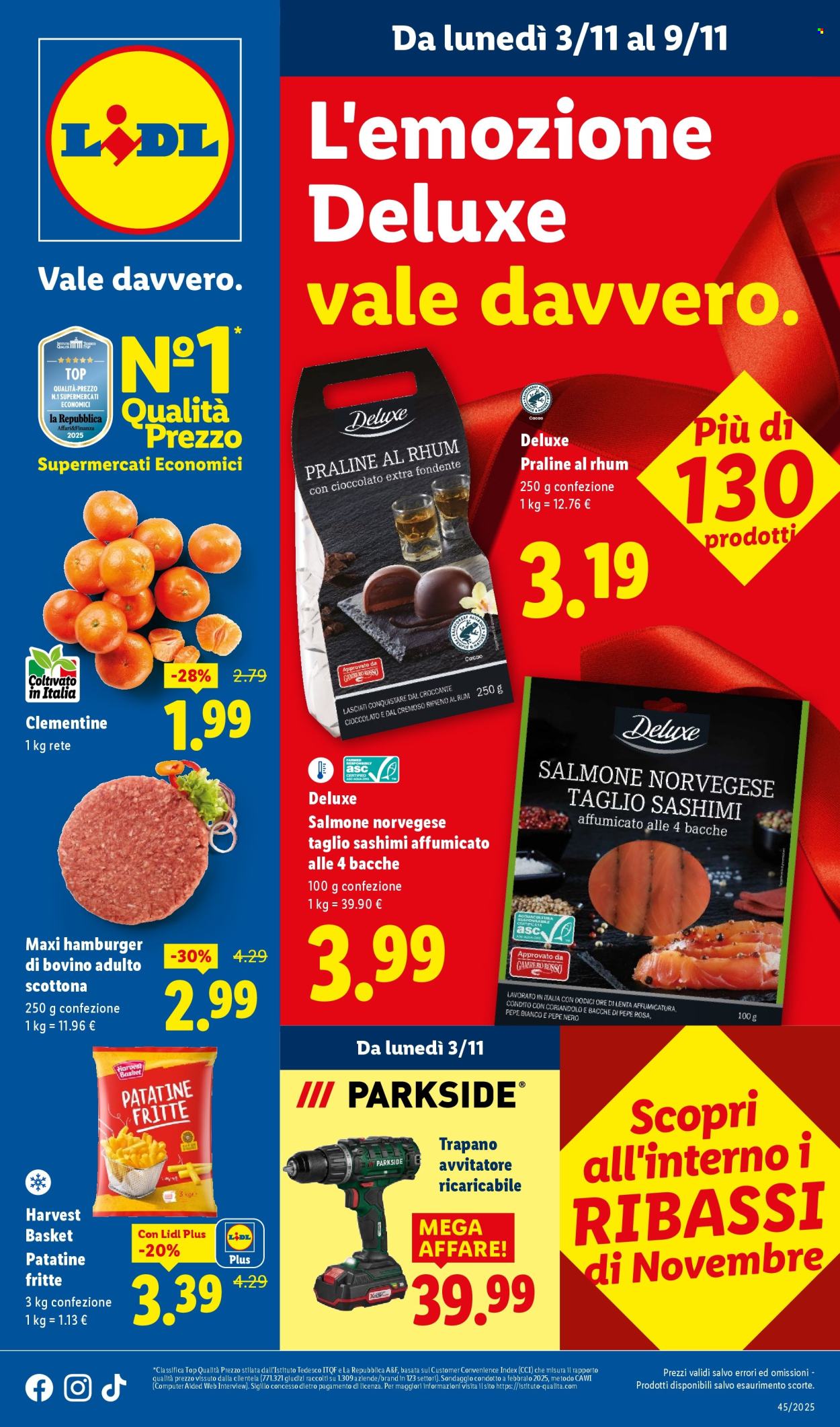 Volantino Lidl - 3/11/2025 - 9/11/2025. Pagina 1