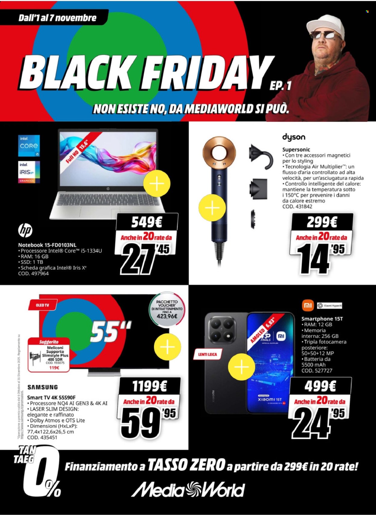 Volantino MediaWorld - 1/11/2025 - 7/11/2025. Pagina 1