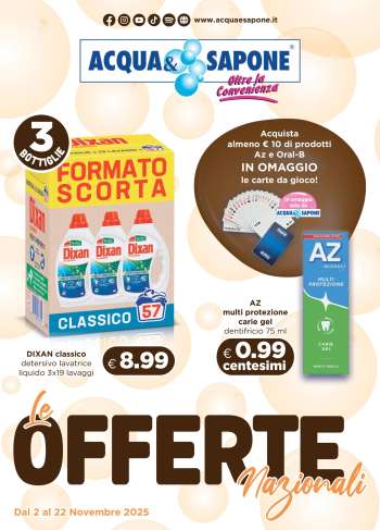 Volantino Acqua & Sapone - 2/11/2025 - 22/11/2025.