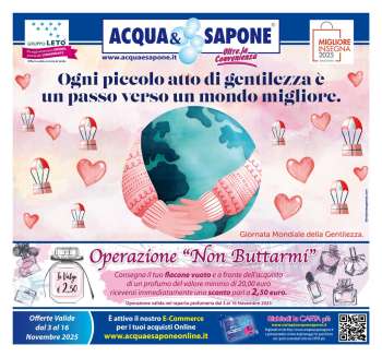 Volantino Acqua & Sapone - 3/11/2025 - 16/11/2025.