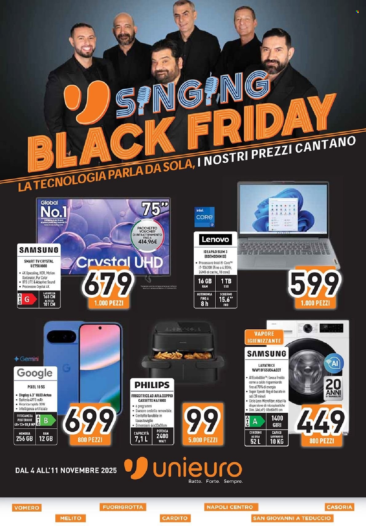 Volantino Unieuro - 4/11/2025 - 11/11/2025. Pagina 1