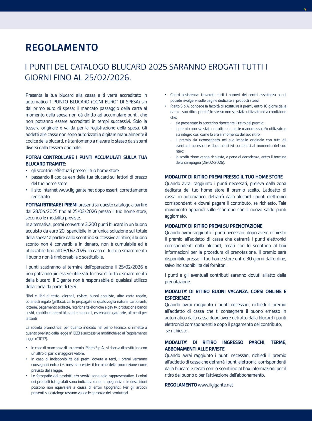 Volantino Il Gigante. Pagina 2