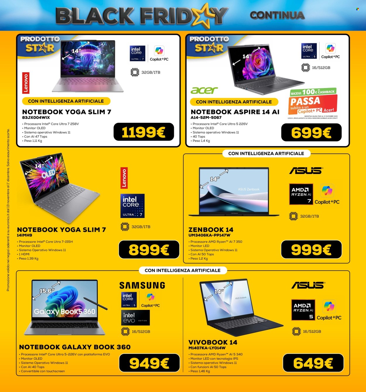 Volantino Euronics - 13/11/2025 - 1/12/2025. Pagina 25