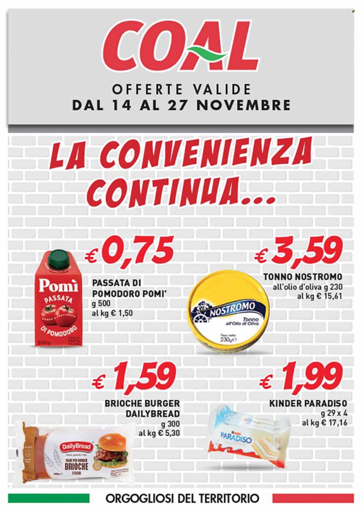 Volantino COAL - 14/11/2025 - 27/11/2025. Pagina 1