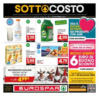Volantino Eurospar - 17/11/2025 - 26/11/2025.