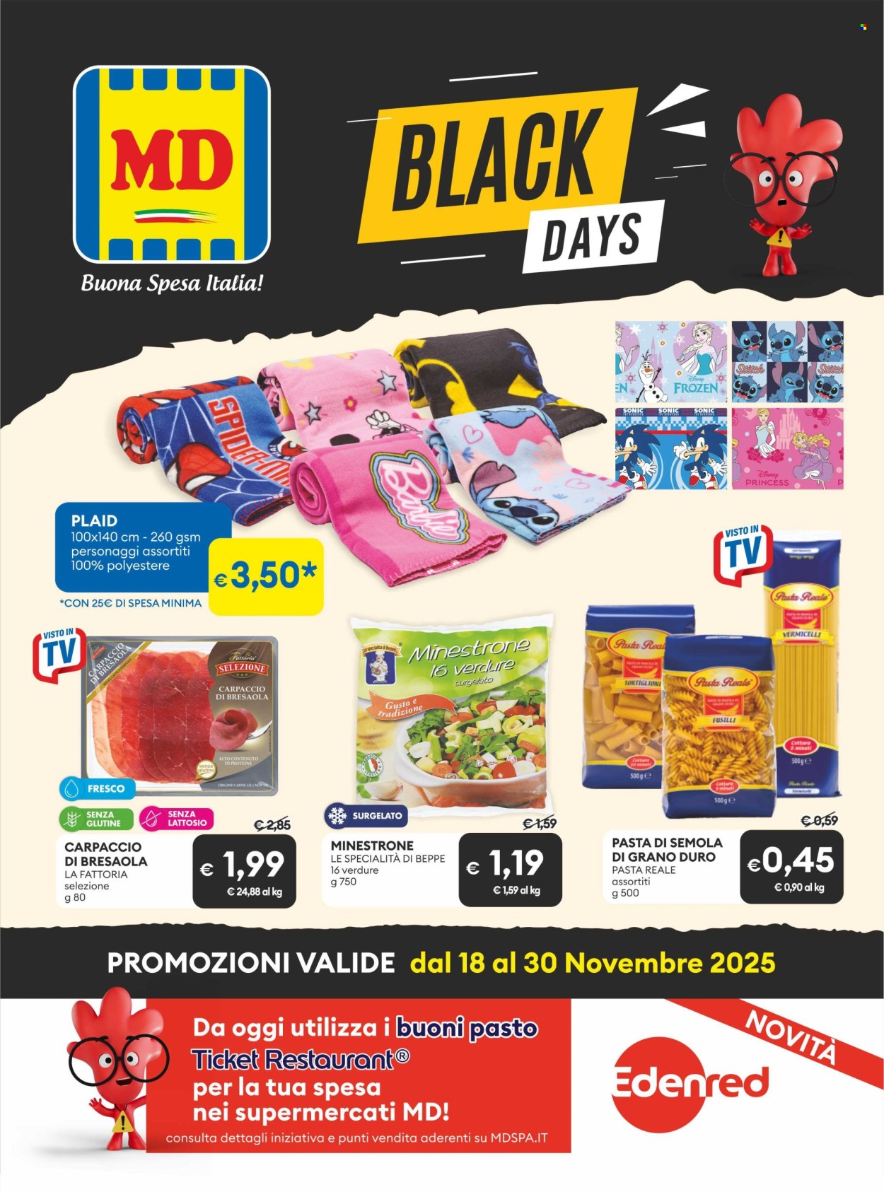 Volantino MD Discount - 18/11/2025 - 30/11/2025. Pagina 1