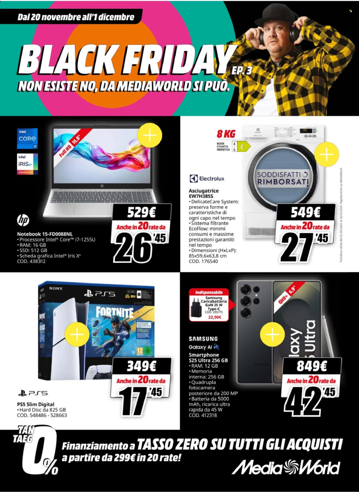 Volantino MediaWorld - 20/11/2025 - 1/12/2025. Pagina 1
